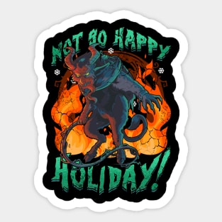 Krampus Christmas Not So Happy Holiday Horror Sticker